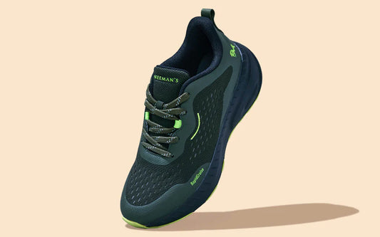 Olive Drift Men’s Sneakers with Breathable Upper and Cushioned Sole for Daily Wear