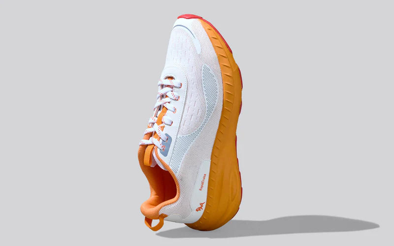 Classic Walk Prime Ivory Orange Sneakers with Durable Grip and Long Lasting Comfort