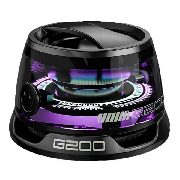 Portable Bluetooth Speaker with Magsafe Magnetic Holder Clear Design RGB Lights Phone Stand for Gamers and Adventurers