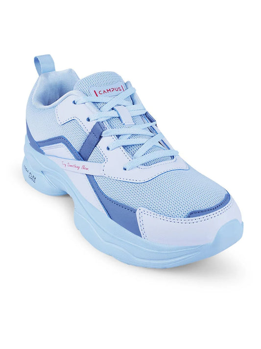 Stylish Blue Women Casual Sneakers with Breathable Upper and Cushioned Sole
