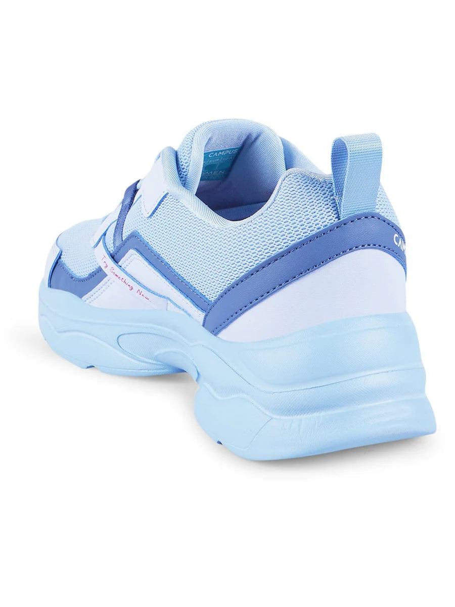 Stylish Blue Women Casual Sneakers with Breathable Upper and Cushioned Sole