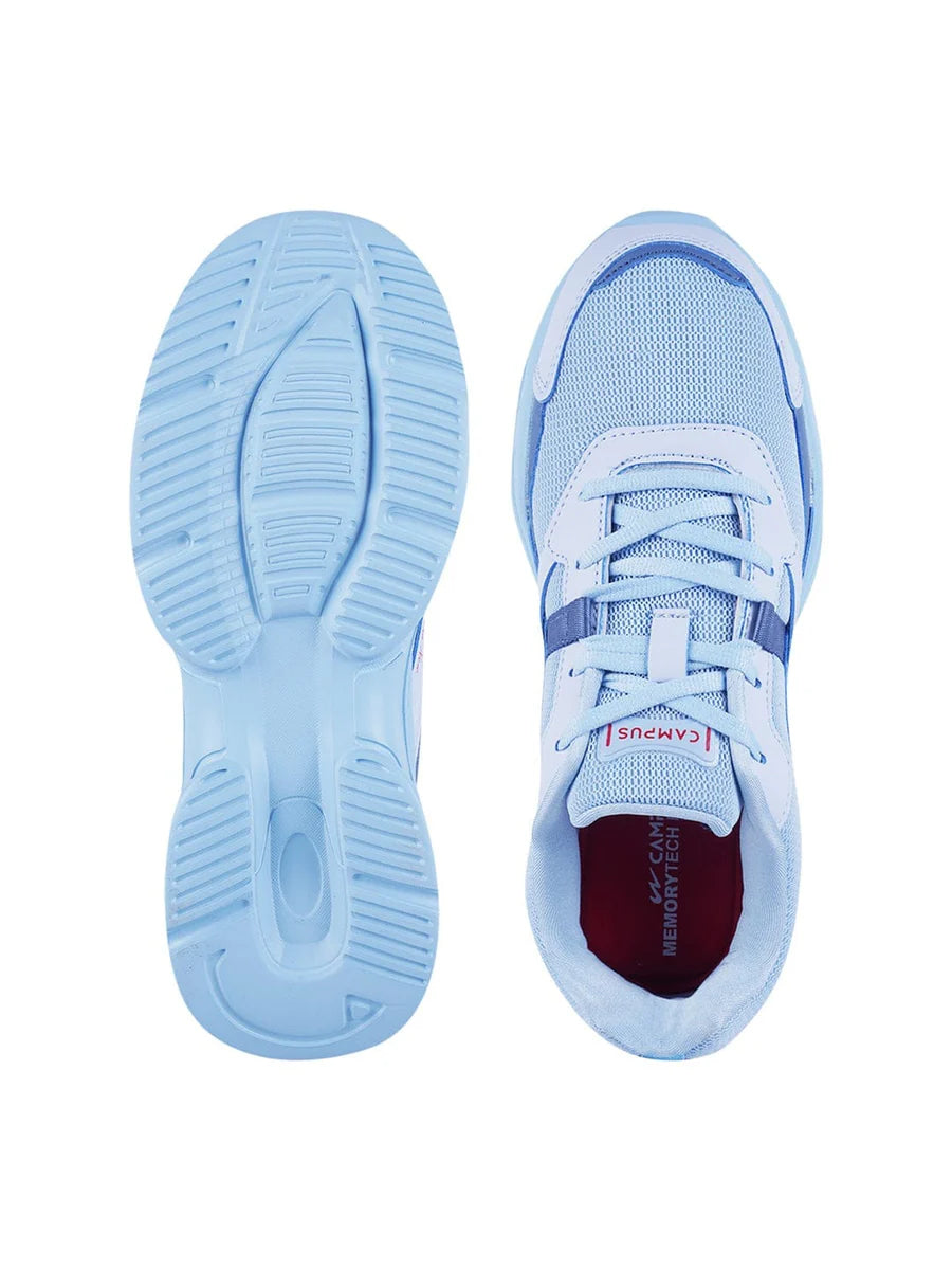 Stylish Blue Women Casual Sneakers with Breathable Upper and Cushioned Sole