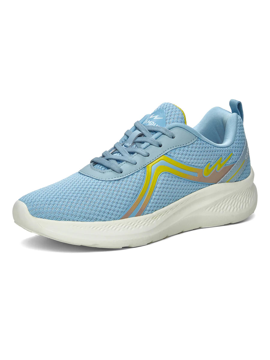 High-Performance Women’s Blue Running Shoes with Flexible Outsole