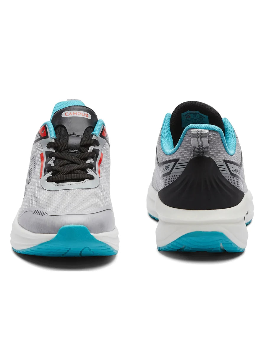 Grey Men’s Performance Running Sneakers with Air Cushion Technology for Smooth Ride