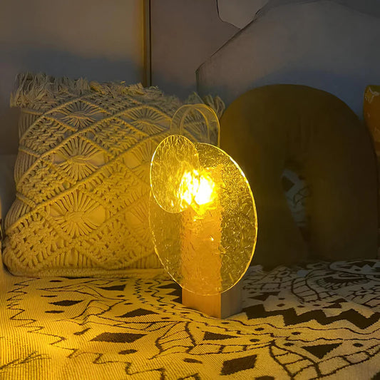 Rotating Ripple Ambient Night Lamp with Water Wave Projection Touch Control and Colour Changing Sunset Glow for Bedroom Decor