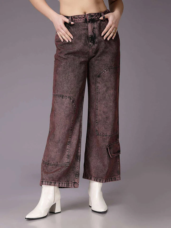 Soft and Comfortable Relaxed Fit Jeans for Women in Denim Fabric
