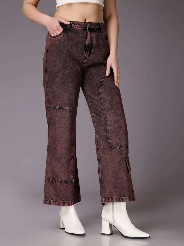 Soft and Comfortable Relaxed Fit Jeans for Women in Denim Fabric