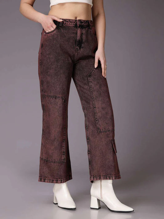 Soft and Comfortable Relaxed Fit Jeans for Women in Denim Fabric