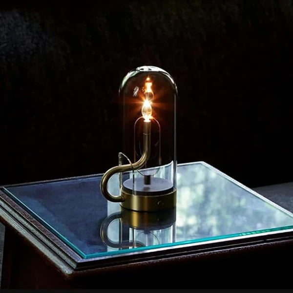 Rechargeable Magnetic Swing Atmosphere Lamp with USB Charging Elegant Bedside and Home Décor Night Light