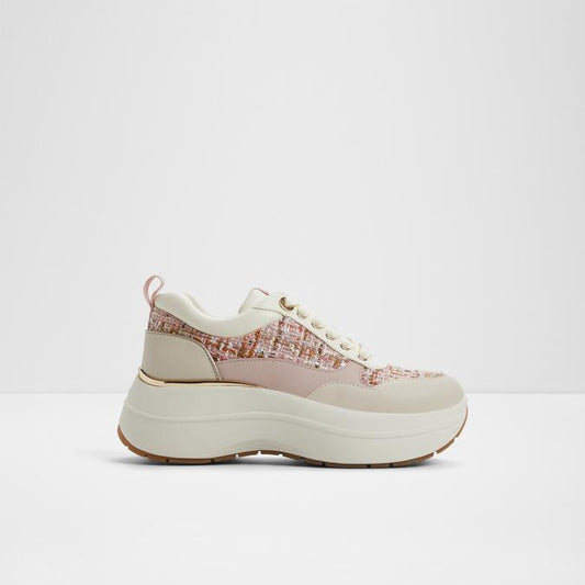 Elegant Women’s Pink Wedge Sneakers for Casual and Party Wear