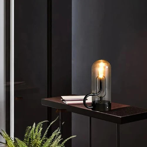 Rechargeable Magnetic Swing Atmosphere Lamp with USB Charging Elegant Bedside and Home Décor Night Light